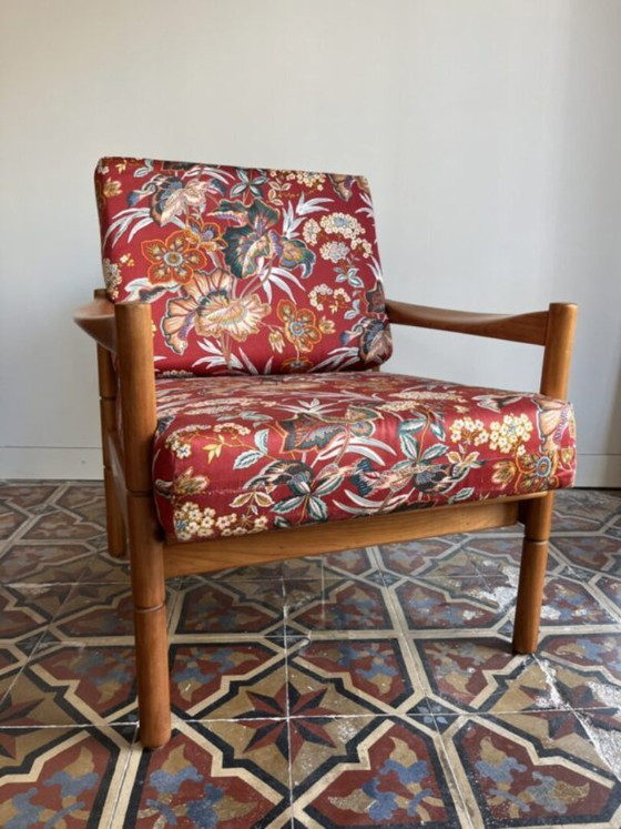 Image 1 of Scandinavische Fauteuil, Botanische Print