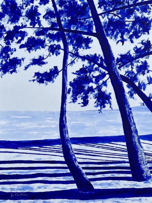 Acrylic on white Hahnemuhle paper. Size 40x30cm.