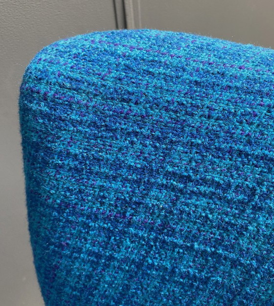 Image 1 of Set van 2 cocktailstoelen, blauw, jaren 60.