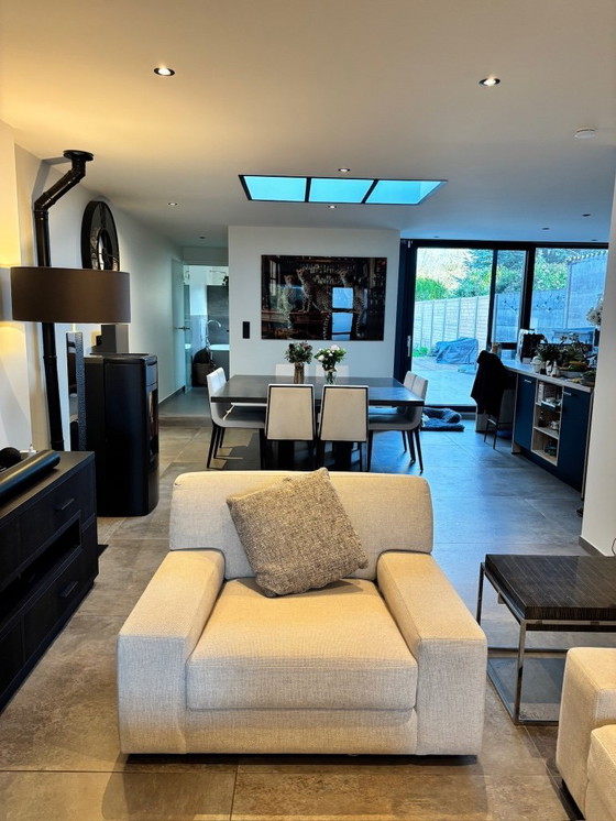 Image 1 of Set completo per soggiorno JNL Don Juan in tessuto ecrù (come nuovo)