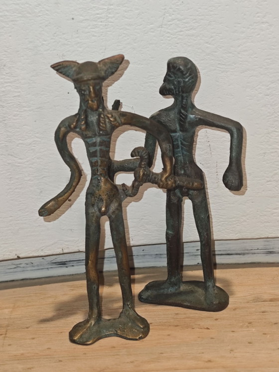 Hermès, Neptune statuette bronze, Sculptures, Vert (photo 7 sur 8)
