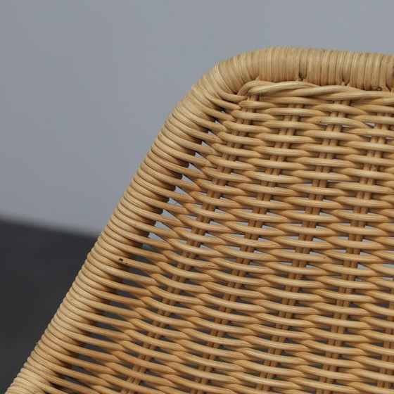 Image 1 of Set of 5 Rattan Bar Stools by Rohé Noordwolde, Netherlands, 1960s