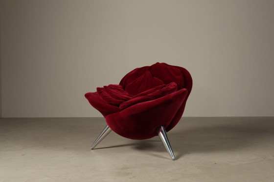 Image 1 of Pair of Rose lounge chairs by Masanori Umeda for Edra, Italy 1990