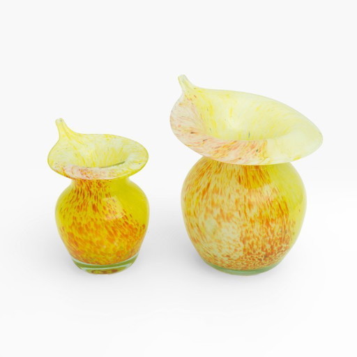 Paire de vases en verre de Murano - Calle - 90's - Made in Italy