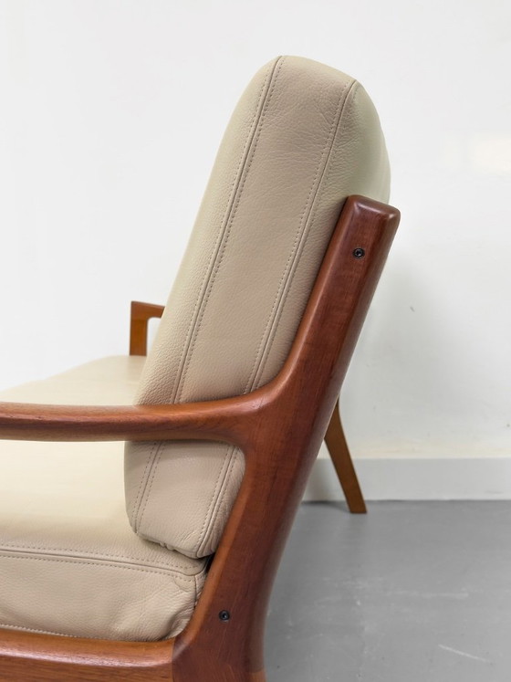Canapé Senator 3 places en cuir et teck, par Ole Wanscher pour Cado, 1977 – Canapés 3 places, Leather (photo 22 of 26)