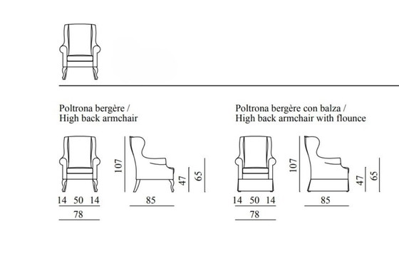 Image 1 of Poltrona in Pelle Bergere “Fornarina” di Busnelli