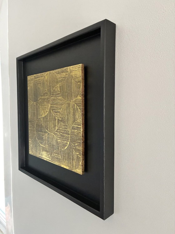 Image 1 of Dipinto di ventagli dorati