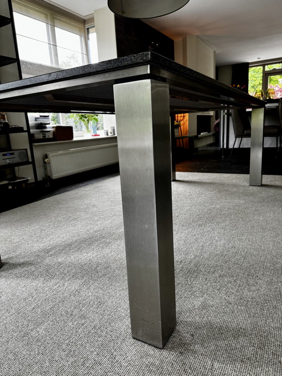 Image 1 of Nuovo Design Eclio dining table with granite top and aluminium legs
