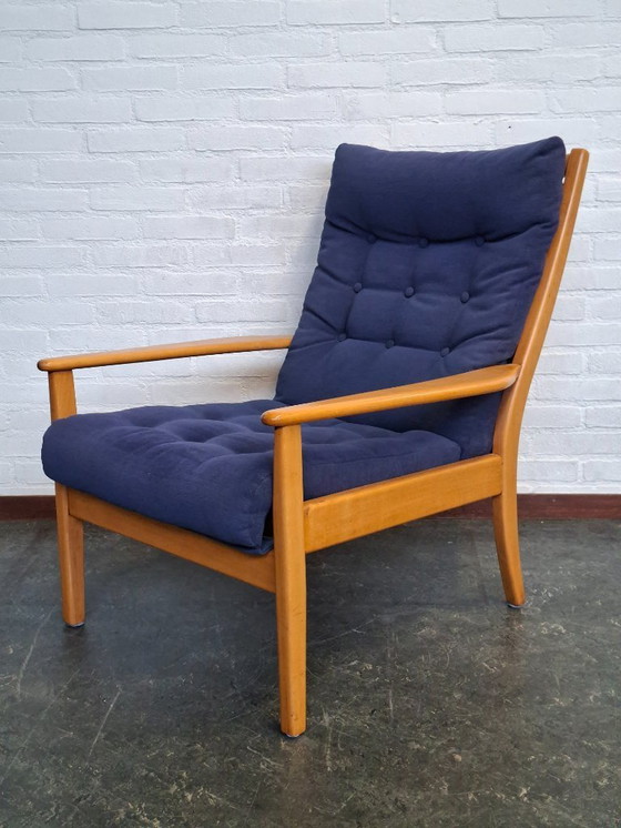 Image 1 of Sillón escandinavo de mediados de siglo con sistema de suspensión Freespan