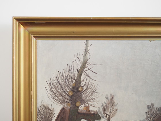 Image 1 of Peinture "The Winterscape", design scandinave, années 1960