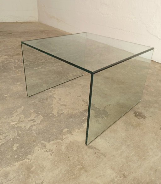 Mesa auxiliar o de centro de cristal Tonelli