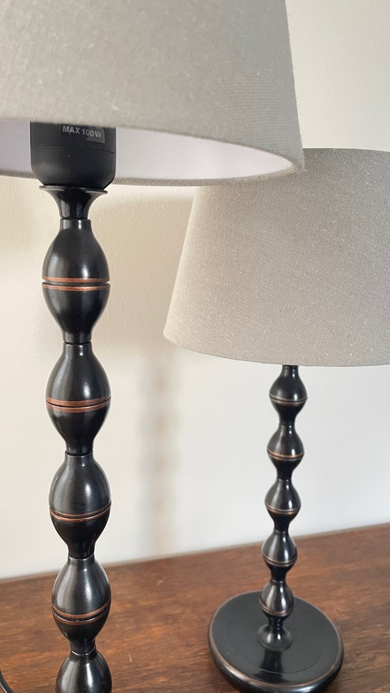 Image 1 of Een paar vintage Ikea spiraallampen