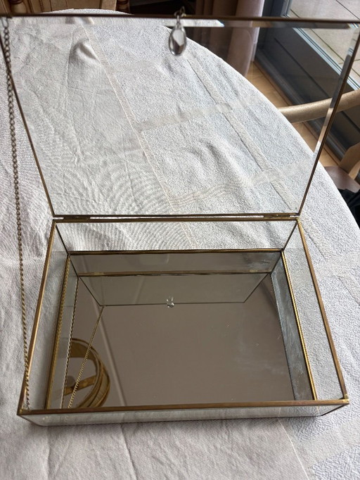 Miroir vintage en forme de boîte