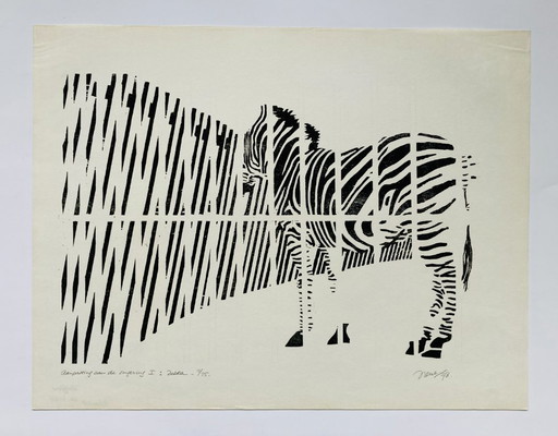 Irene Wolfferts - Zèbre - Vintage années 70