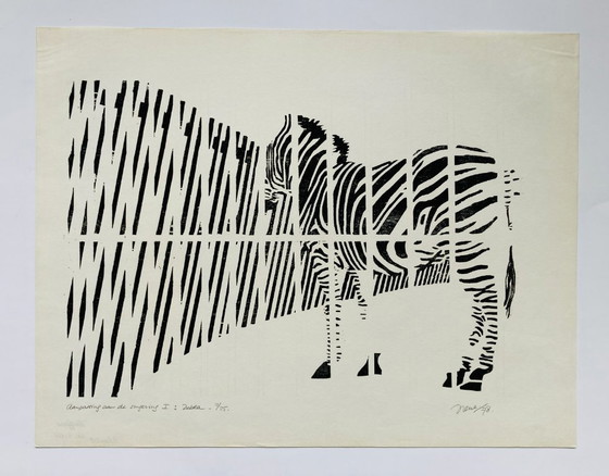 Image 1 of Irene Wolfferts - Zèbre - Vintage années 70