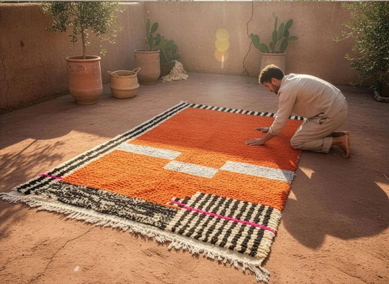 Tappeto tradizionale marocchino tessuto a mano 3x2 m – Tappeti, Wool (photo 4 of 7)