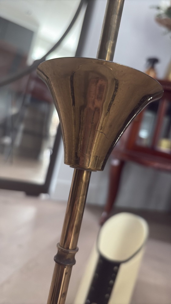 Vintage: Drie Armige Plafon Lamp Maison Liunel – Plafondlampen, Brass (photo 5 of 11)