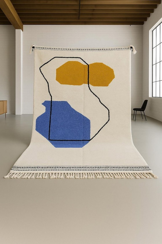 Image 1 of Tapis marocain artisanal en laine250cmx150cm