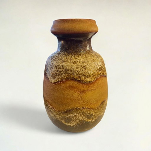 Rarity! Large fat lava vase by Dümmer and Breiden 477/40 1960s, West German art ceramics