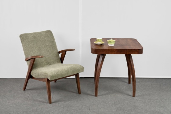 Art Deco Coffee Table by Jindřich Halabala, 1954, Czechoslovakia – Wood (photo 2 of 18)