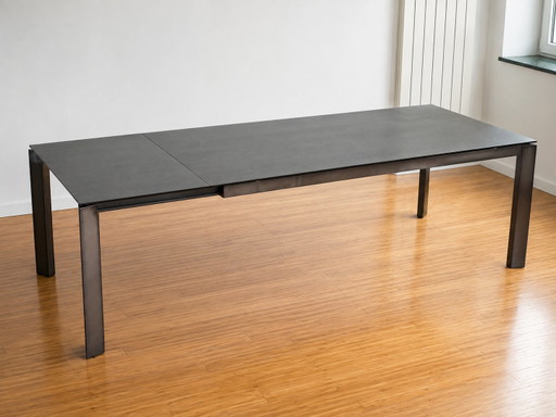Calligaris Baron Extendable Table – Italian Design – Ceramic/Glass – Made in Italy – eettafels, Metal (photo 2 of 5)