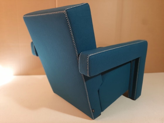 Image 1 of CASSINA 637 UTRECHT fauteuil (NIEUW, NOOIT GEBRUIKT) in 13L OTHANIO WOL met natuurlijke draadstiksels en paardenpunt