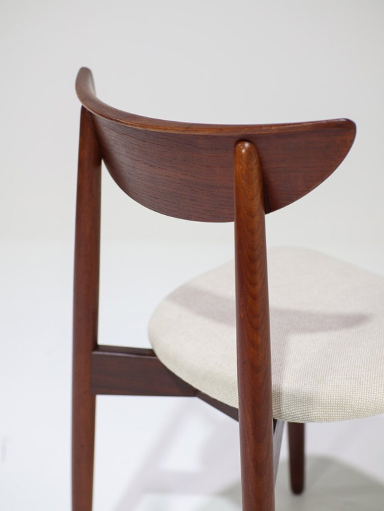 Image 1 of 6 sedie da pranzo Harry Østergaard in legno di teak, danesi, anni '60