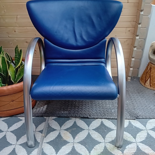 Fauteuil design élégant Rolf Benz 80s/90s