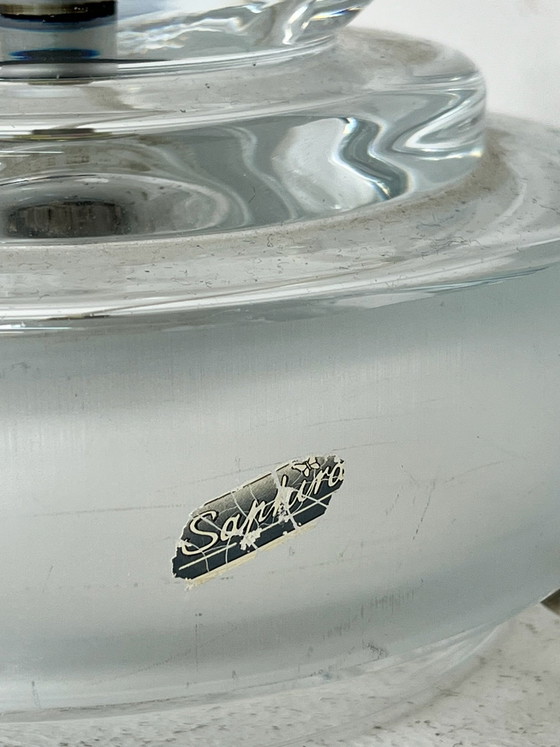 Lampada vintage Saphir in vetro spesso, Lampade da tavolo, Trasparente (foto 7 di 9)