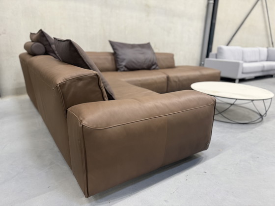 Image 1 of Divano angolare Rolf Benz Mio in pelle marrone 253x344