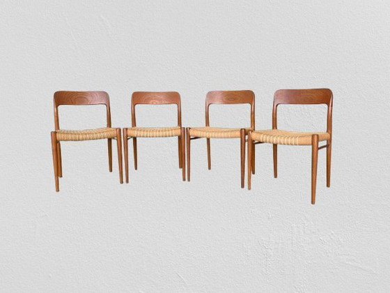 Image 1 of Chaises modèle 75 de Niels Otto Möller pour J.L. Möllers Möbelfabrik