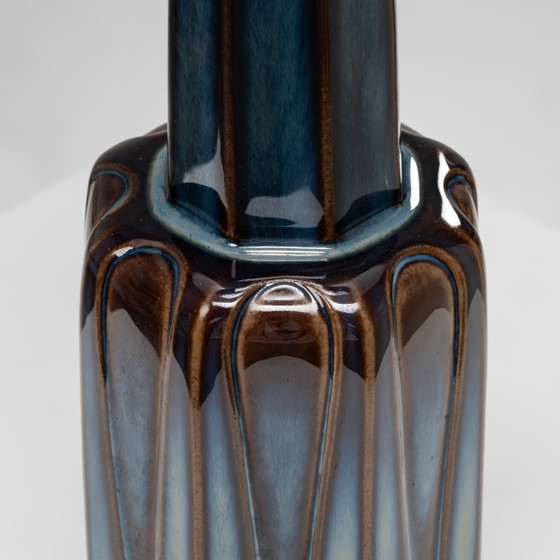 Model 1033 Große Keramik-Tischlampe von Søholm Stentøj, Dänemark, 1960er Jahre, Tischlampen, Braun (Foto 4 von 9)