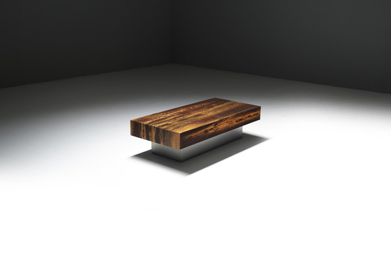 Image 1 of Very Rare Vintage Coffee Table 'Solaire Eruption' by Guy Lefevre France