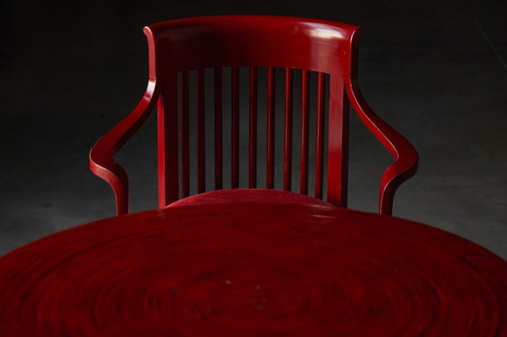 Image 1 of Japanese Dining Set in the Style of Frank Lloyd Wright, Belgium, 1940s