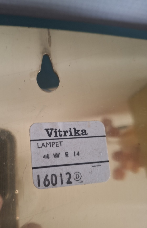 Image 1 of Applique vintage Vitrika. Laiton/verre