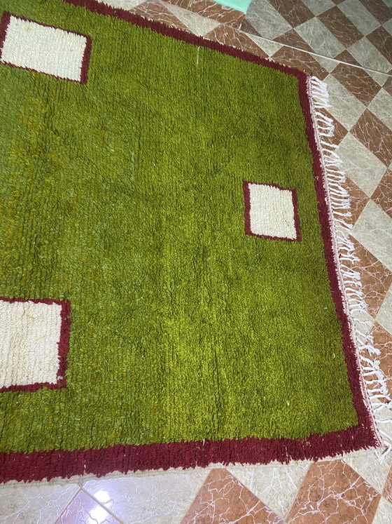 Tappeto berbero marocchino tradizionale in lana 220/300cm, Tappeti, Crema (foto 4 di 7)