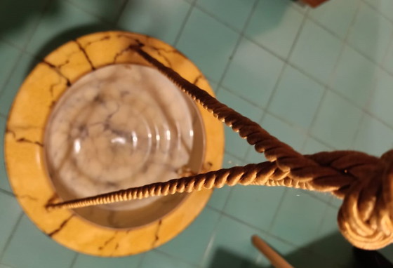 Image 1 of Lampada Art Déco in Vetro Marmorizzato Anni 30’ (G.E.B Kunstglas)