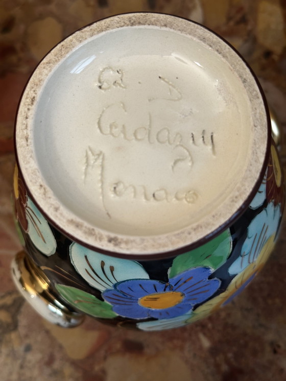 Image 1 of Vintage Ceramic Vase Cerazur Monaco