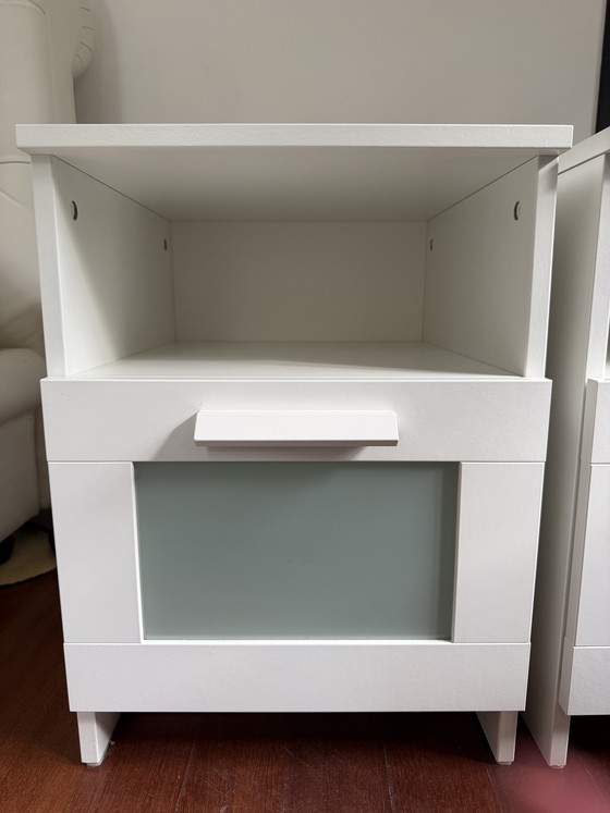Image 1 of Ikea Brimnes witte nachtkastjes (2x)