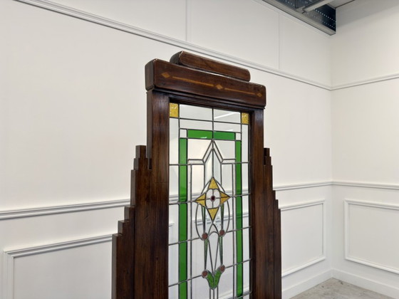 English Colonial Stained Glass Room Screen – Metal (photo 7 of 15)