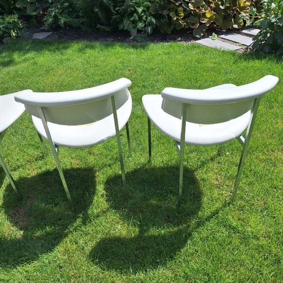 Image 1 of 4 chaises de salle à manger vintage Rudolf Wolf Meander Alpha