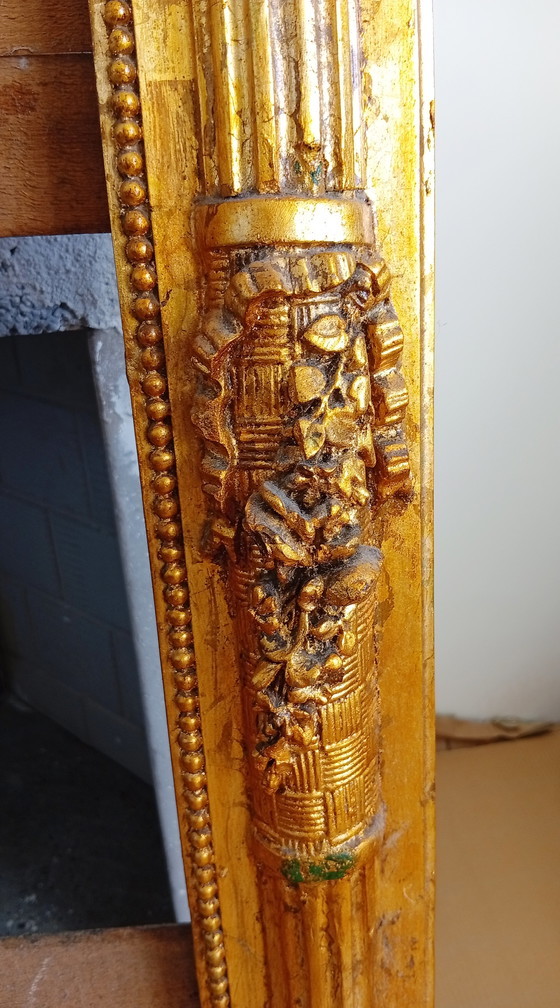 Image 1 of Louis XVI mirror frame in gold leaf