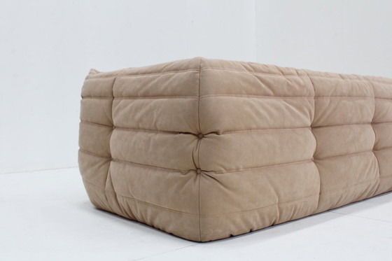 Image 1 of Togo Medium sofa by Michel Ducaroy for Ligne Roset Alcantara