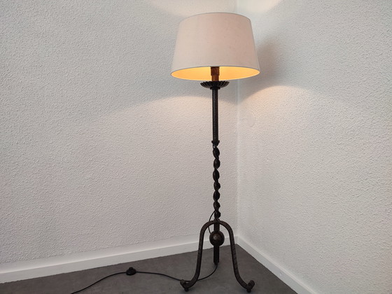 Image 1 of 1950s brutalist floor lamp