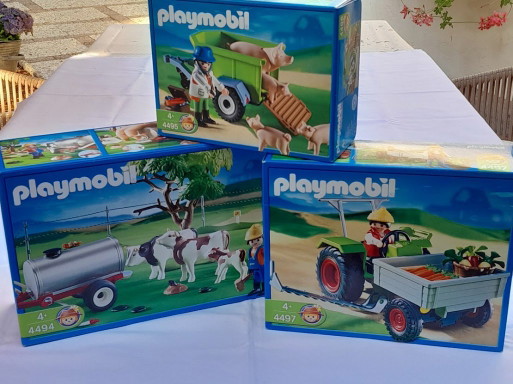 Vintage Playmobil Country Farm Collection (2005) - Set of 3 - MISB / Sealed
