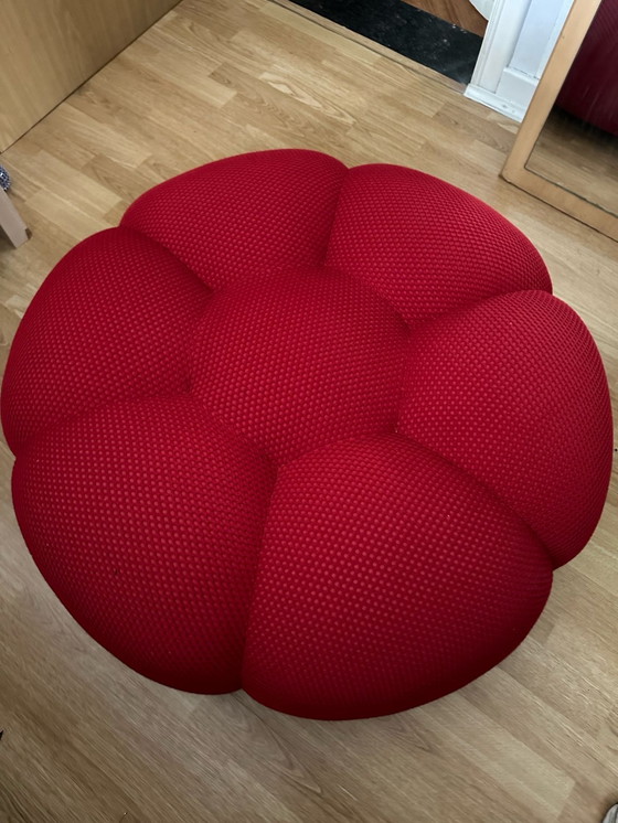 Image 1 of Bubble Roche Bobois - rode en witte poef