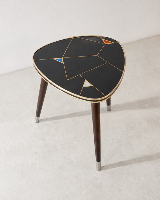 Tavolino laterale Atomic Mid-Century degli anni '50/'60 a forma di rene – Tavolini, Metal (photo 2 of 7)
