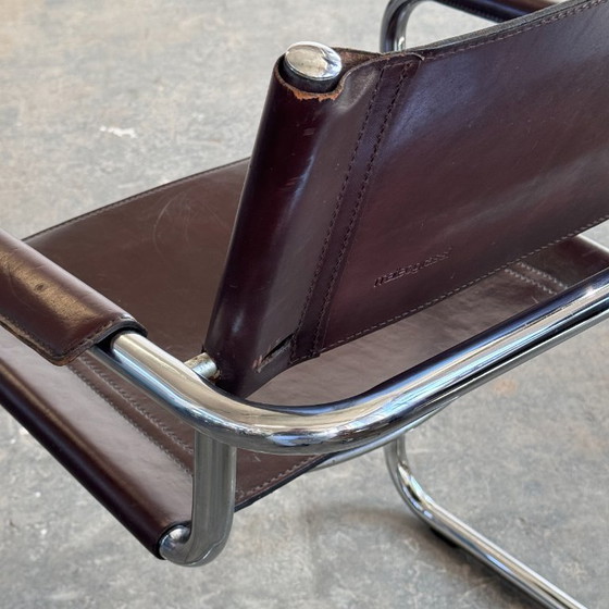 Image 1 of MG5 Leather Chair by Matteo Grassi, 1970