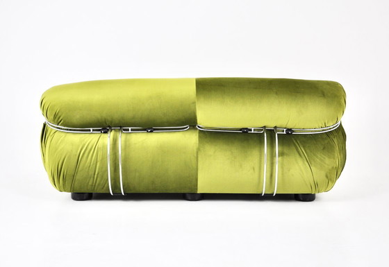 Soriana Sofa by Afra & Tobia Scarpa for Cassina, 1970s – Metal, Velvet (photo 5 of 11)