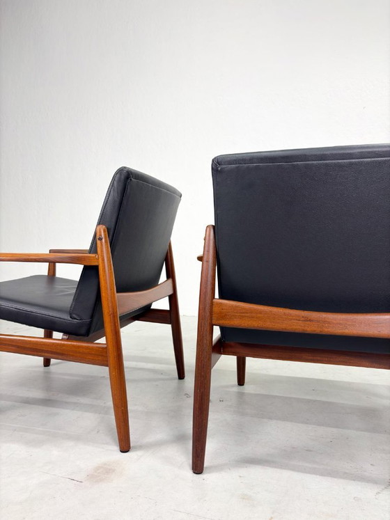 'Viken' Armchairs by Tove & Edvard Kindt Larsen for OPE – Leather, Wood (photo 11 of 20)